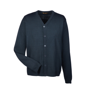 Harriton Men's Pilbloc™ V-Neck Button Cardigan Sweater